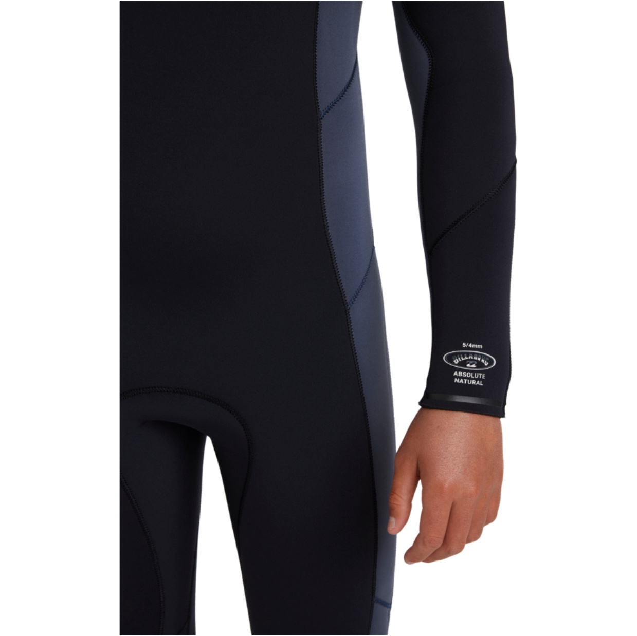 2025 Billabong Junior Absolute Natural 5/4mm Chest Zip Hooded Wetsuit 24CW193508 - Blue Combo